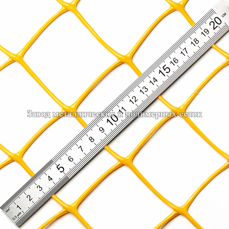 Сетка полимерная 50х50 (1,5х30)м (облегченная) желтый 