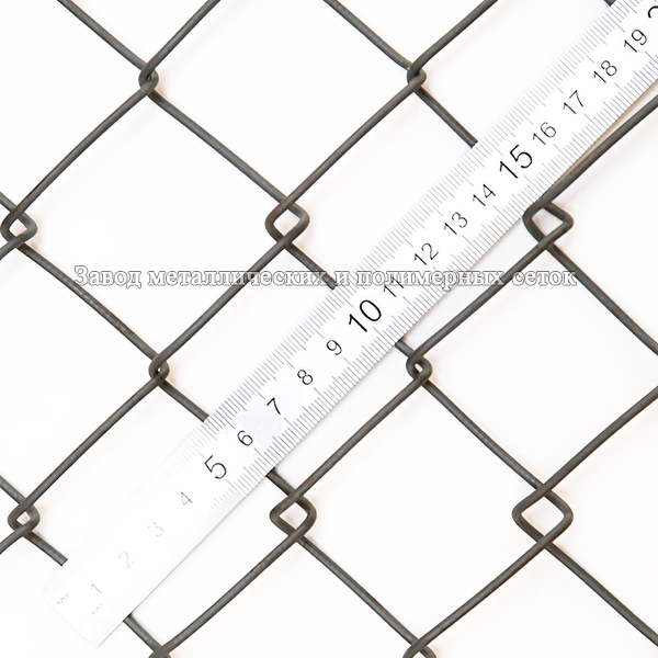 СЕТКА-РАБИЦА, в полимере 40х2,4мм (1,5х10)м серый