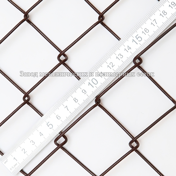 СЕТКА-РАБИЦА, в полимере 40х2,4мм (1,2х10)м корич