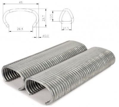 Скоба габионная  CR30/45 (1760шт) Проволока  3,0 мм.Цинк (РОССИЯ)