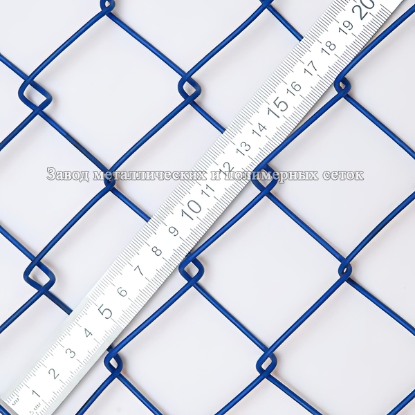 СЕТКА-РАБИЦА, в полимере 40х2,4мм (1,5х10)м син