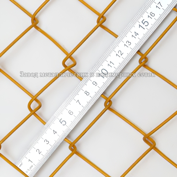 СЕТКА-РАБИЦА, в полимере 40х2,4мм (1,2х10)м жел